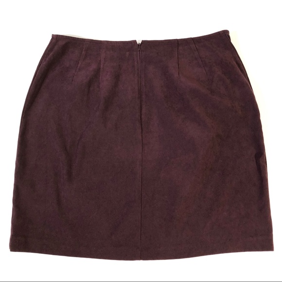 Venezia Jeans Maroon Stretch Skirt - Picture 5 of 8